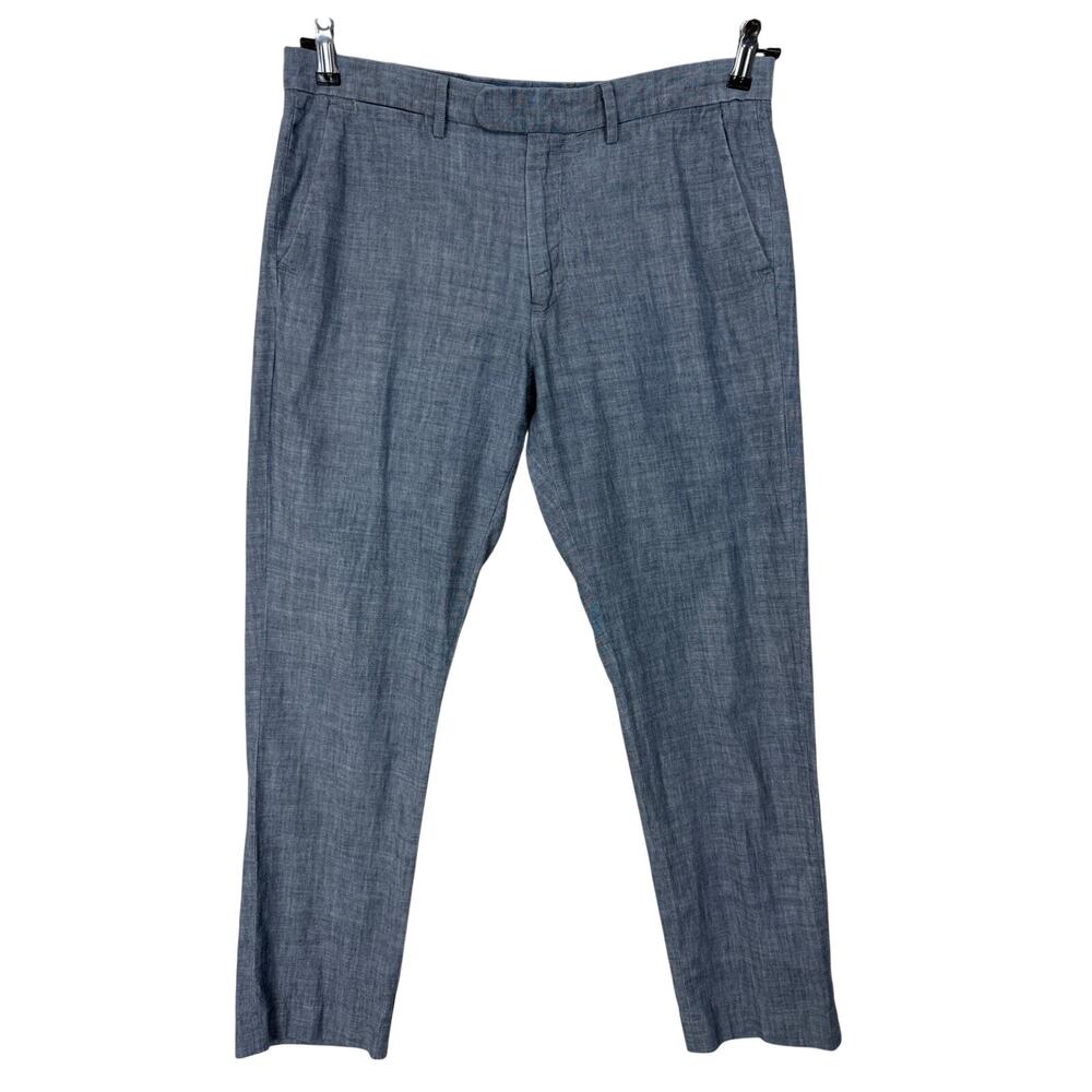 J.Crew Bowery Pants Men's 33x32 Gray Classic Straight Fit Chinos